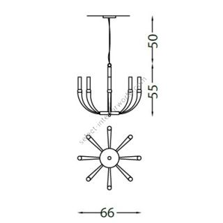 Il Paralume Marina / Chandelier / 2071CH8