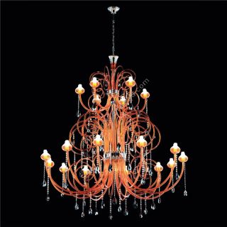 Patrizia Volpato / Chandeliers / Intrecci Handcrafted Murano Glass Swarovski 2082-12+6