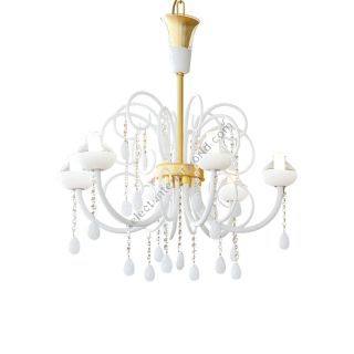 Patrizia Volpato / Chandeliers / Intrecci Handcrafted Murano Glass Swarovski