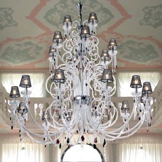 Patrizia Volpato / Chandeliers / Intrecci Handcrafted Murano Glass Swarovski 2085-12+6