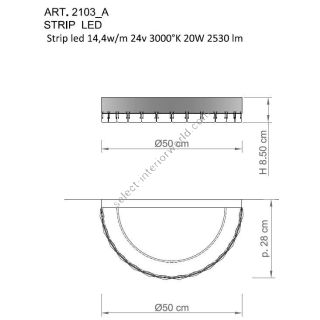 Il Paralume Marina / LED Wall Lights / IL-2103/A