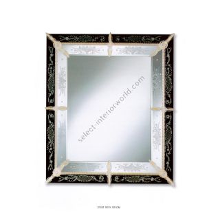 Elegant Venetian Glass Mirror with Decorations in Gold 212/S
