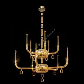 Glass & Glass Murano / Chandeliers / Contemporary Venetian C-Aurea