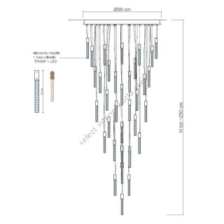 Il Paralume Marina / Chandeliers / Contemporary / 2302CH33