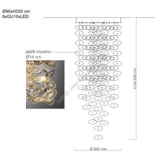 Il Paralume Marina / Chandeliers / Contemporary / 2316D90