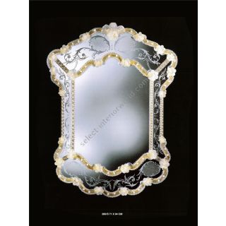 Italian Luxury Lighting / Wall Mirrors / Elegant Venetian Glass Decorations in Gold 280S