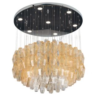 Patrizia Volpato / Chandeliers / Glace Handcrafted Murano Glass 24 Karat Gold PV-4620