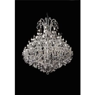 Italian Luxury Lighting / Chandeliers / Maria Theresa 60 Lights 5005 060 White Satin