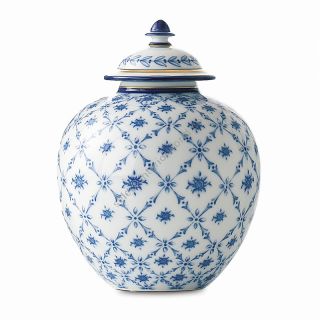 Le Porcellane / Vases with Lids / Potiche Rombi Fiori 5202 5201 5200