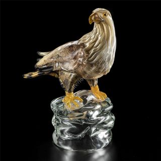 Italian Luxury Lighting / Animal Sculptures / Hawk in Murano Glass 6010 1 COL