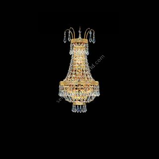 Italian Luxury Lighting / Chandeliers / Empire Gold 3 Lights 6610 003WL