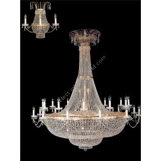 Italian Luxury Lighting / Chandeliers / Empire Crystal 48 Lights 7011 160