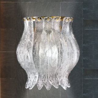 Patrizia Volpato / Wall Sconces / Petali Handcrafted Murano Glass 24 Karat Gold