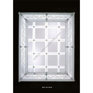 Italian Luxury Lighting / Wall Mirrors / Silver Venetian Glass Murano Glass 829S