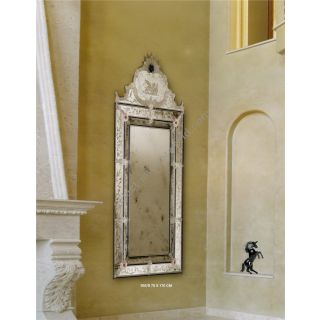 Italian Luxury Lighting / Wall Mirrors / Venetian Mirror Glass With Floral Decoration 852S