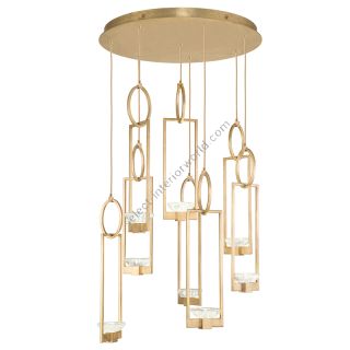 Fine Art Handcrafted Lighting / Pendant Lights / Delphi 33.5″ Round 893240