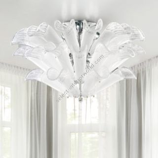 Patrizia Volpato / Chandeliers / Petali Handcrafted Murano Glass 24 Karat Gold