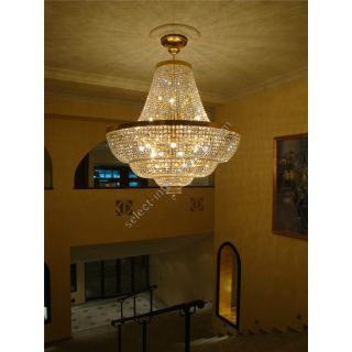 Italian Luxury Lighting / Chandeliers / Empire Large Crystal 64 Lights 9025 180