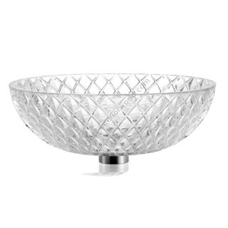Il Paralume Marina / Washbasin handmade in clear Italian crystal / BA730