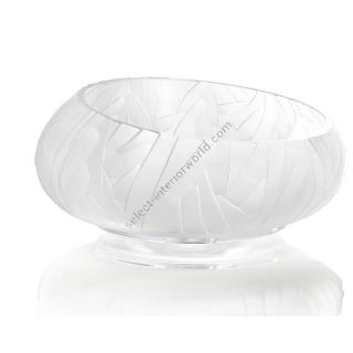 Il Paralume Marina / Washbasin handmade in clear Italian crystal / BA816