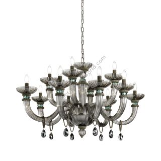 Euroluce Lampadari / Chandeliers / Dahlia L8+4 Fumè