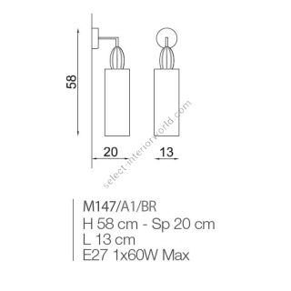 Il Paralume Marina / Wall Sconces / IL-M147/A1