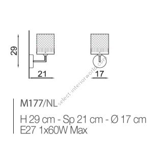 Il Paralume Marina / Wall Sconces / IL-M177