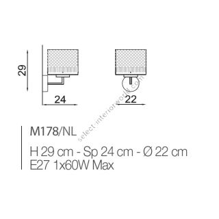 Il Paralume Marina / Wall Sconces / IL-M178/NL