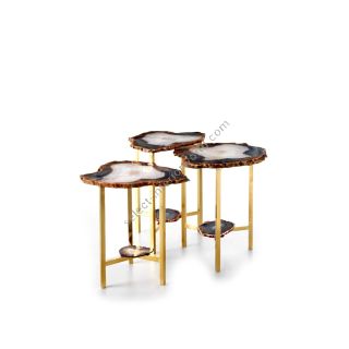Badari / Nesting Tables / Agata Coffee Table T3-AG-BR-AG