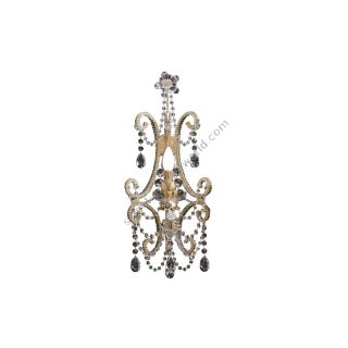 Mechini / Wall Lights / Bohemian Crystal and Clear Pearl Banding A135/1