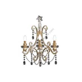 Mechini / Wall Lights / Bohemian Crystal and Clear Pearl Banding A135/3