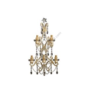 Mechini / Wall Lights / Bohemian Crystal and Clear Pearl Banding A135/5