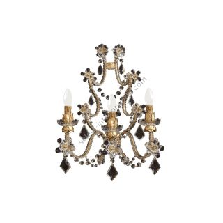 Mechini / Wall Lights / Bohemian Crystal and Clear Pearl Banding A140/3