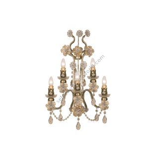 Mechini / Wall Lights / Clear and Colored Bohemian Crystal A148/5 Bis