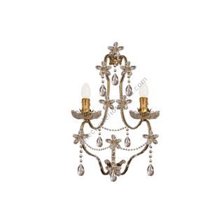 Mechini / Wall Lights / Wrought Iron with Bohemian Crystal A179/2