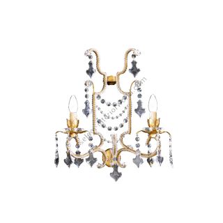 Mechini / Wall Lights / Wrought Iron with Bohemian Crystal A198/2