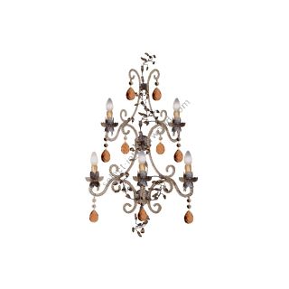 Mechini / Wall Lights / Bohemian Crystal and Murano Glass A256/5