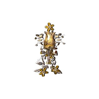 Mechini / Wall Lights / Murano Glass and Coloured Pearl Banding A268/1