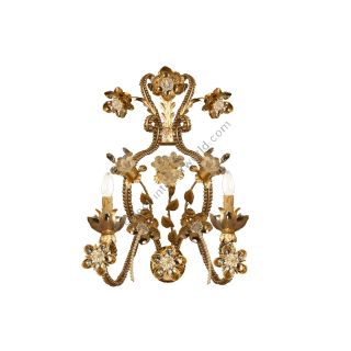 Mechini / Wall Lights / Clear Pearl Banding and Porcelain A270/2