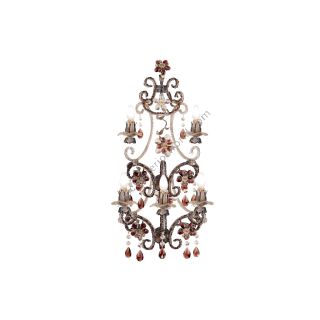 Mechini / Wall Lights / Murano Glass and Colored Pearl Banding A273/5