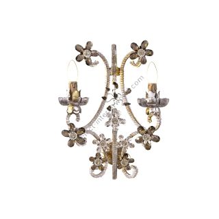 Mechini / Wall Lights / Bohemian Crystal and Clear Pearl Banding A279/2