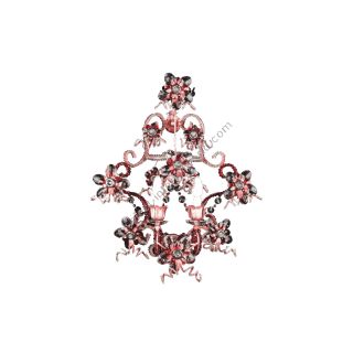Mechini / Wall Lights / Ruby Colored Bohemian Crystal A288/2