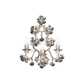 Mechini / Wall Lights / Porcelain and Clear Pearl Banding A290/3