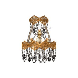 Mechini / Chandeliers / Clear Bohemian Crystal & Clear Pearl Banding A294/3