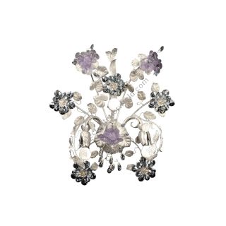 Mechini / Wall Lights / Coloured Bohemian Crystal and Murano Glass A539/3 Bis