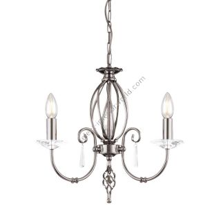 Elstead Lighting / Chandeliers / Aegean 3 Polished Nickel