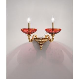 Euroluce Lampadari / Wall Sconces / Aida A2 Rubino