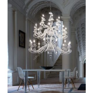 Euroluce Lampadari / Chandeliers / Alicante White L12+12+6