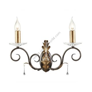 Elstead Lighting / Wall Lights / Amarilli 2 Bronze with Gold Patina