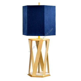 Elstead Lighting / Table Lamps / Apollo 1 with Blue Shade